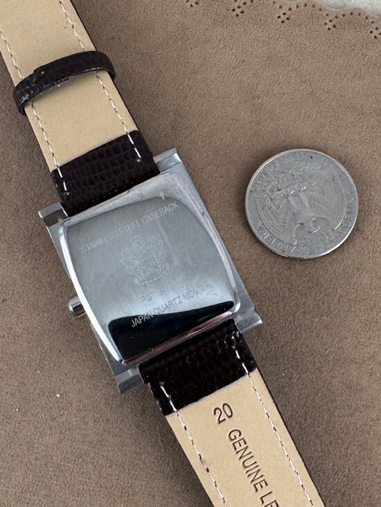 Vintage PAOLO GUCCI Designed Modern Chronograph Silver Tone Watch - Picture 8 of 8